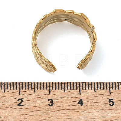 304 Stainless Steel Cuff Open Rings for Women RJEW-L341-02B-G-1