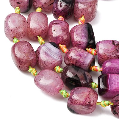 Natural Agate Beads Strands G-F825-G01-01B-1