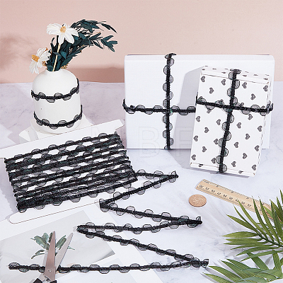 7.5 Yards Polyester Lace Ribbons SRIB-CY0001-46A-1