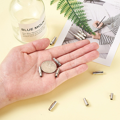 Smooth 304 Stainless Steel Magnetic Screw Clasps STAS-PJ0001-09P-1