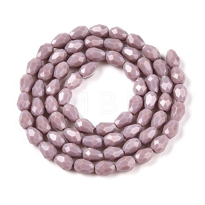 Opaque Solid Color Beads Strands EGLA-N013-P4mm-D09-1