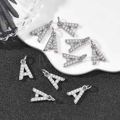 SHEGRACE Brass Micro Pave Clear Cubic Zirconia Pendants XGRQ29980-394P-A-1