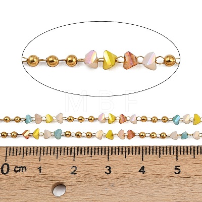 304 Stainless Steel Handmade Beaded Chains CHS-P022-02G-05-1