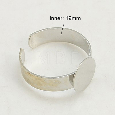 Cuff Brass Ring Components KK-G172-N-1