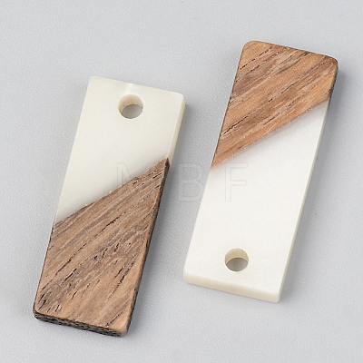 Resin & Walnut Wood Pendants RESI-S389-059A-C04-1