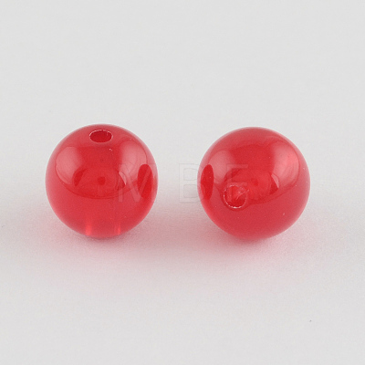 Imitation Jelly Acrylic Beads SACR-R836-6mm-M-1
