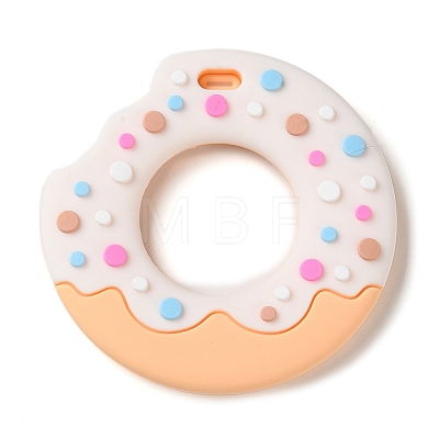 Donut Food Grade Eco-Friendly Silicone Focal Beads LS-SIL-Q023-01D-1