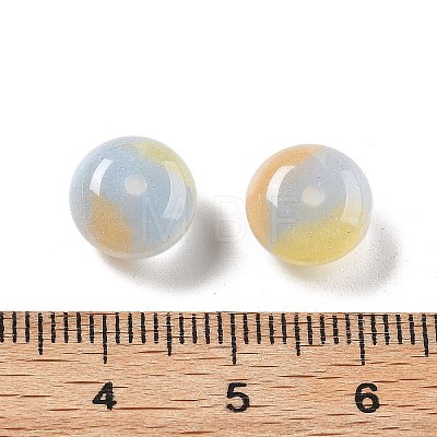 Two Tone Transparent Resin Beads RESI-S013-01C-1