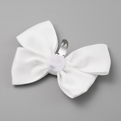 Detachable Polyester Bowknot Shoe Decoration AJEW-WH0235-82-1