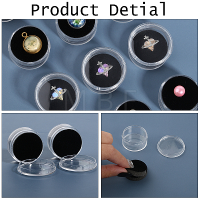 20Pcs Plastic Nail Decorate Storages MRMJ-CA0001-41B-1