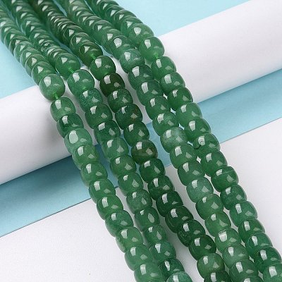 Dyed & Heated Natural White Jade Beads Strands G-G990-C03-1