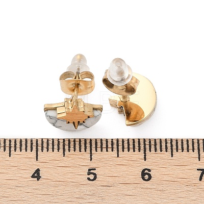 304 Stainless Steel Stud Earrings EJEW-Z089-37B-G-1