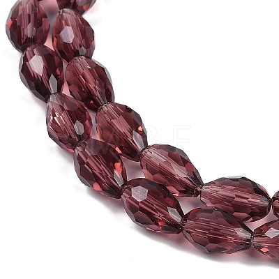 Transparent Glass Beads Strands LS-EGLA-N013-T8mm-D03-1