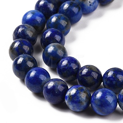 Natural Lapis Lazuli Beads Strands G-P348-01-6mm-1