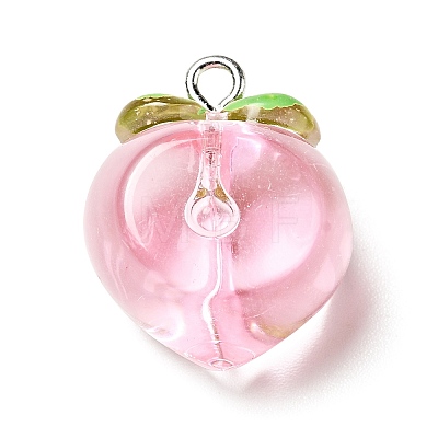 Transparent Resin Pendants RESI-C020-01P-1