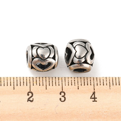 316 Surgical Stainless Steel  Beads STAS-Q304-17AS-1