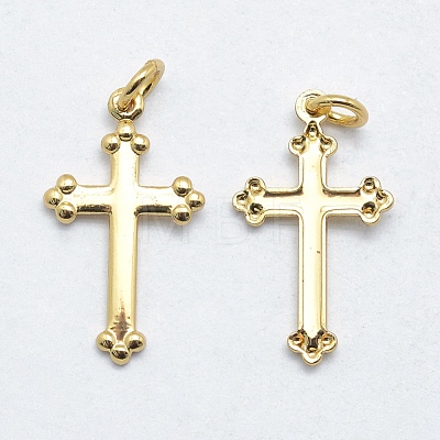 Brass Pendants KK-J279-30G-NR-1