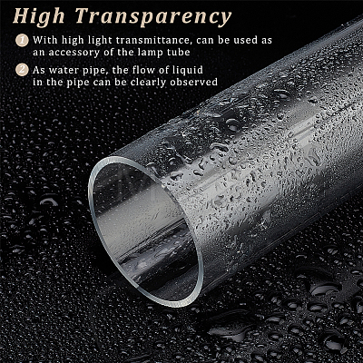 Round Transparent Acrylic Tube AJEW-WH0324-76B-1