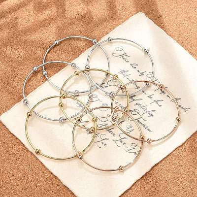 Fashion 201 Stainless Steel Bangle Sets X-BJEW-L664-023C-M-1-1