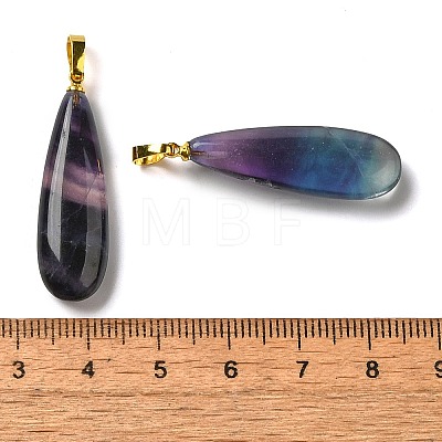 Natural Colorful Fluorite Pendants G-Q192-07G-05-1