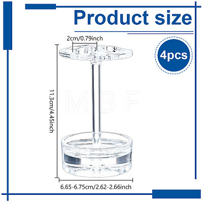 Plastic Toothbrush Display Stands ODIS-WH0099-258-1