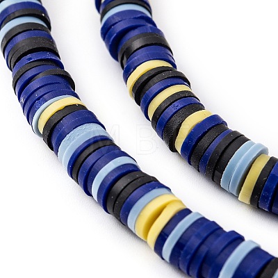 Handmade Polymer Clay Beads Strands CLAY-R089-6mm-T02B-33-1