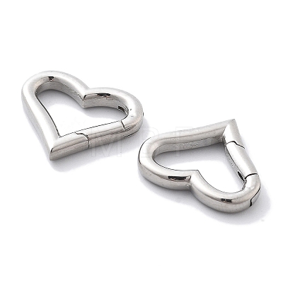 304 Stainless Steel Spring Ring Clasps STAS-R130-61P-1