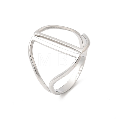 304 Stainless Steel Cuff Open Rings RJEW-P188-02H-P-1