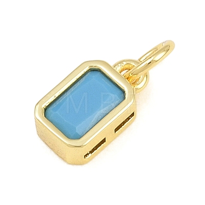 Brass Pave Sky Blue Cubic Zirconia Charms CU-CBA4A93-02I-G-1