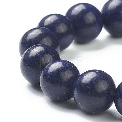 Natural Lapis Lazuli Beaded Stretch Bracelets BJEW-A117-E-41-1