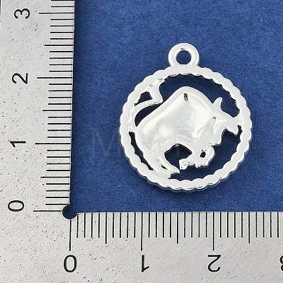 Twelve Constellations Alloy Pendants PALLOY-Q006-01I-S-1