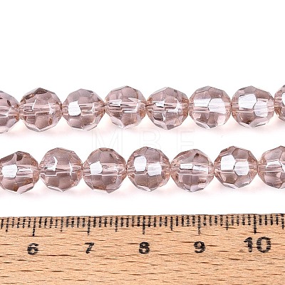 Electroplate Glass Beads Strands EGLA-Q129-01A-1