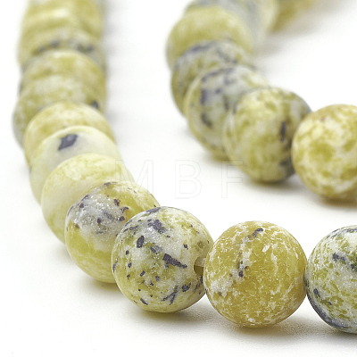 Natural Yellow Turquoise(Jasper) Beads Strands G-T106-298-1