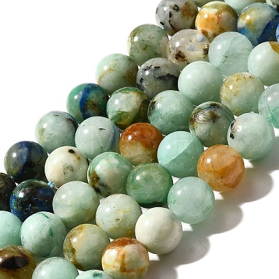 Natural Chrysocolla Beads Strands G-F784-A01-03-1