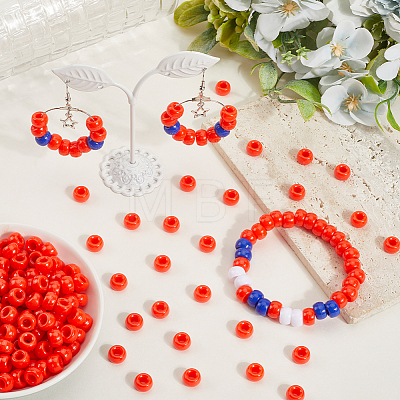 800Pcs Opaque Plastic Beads KY-SP0001-47C-1