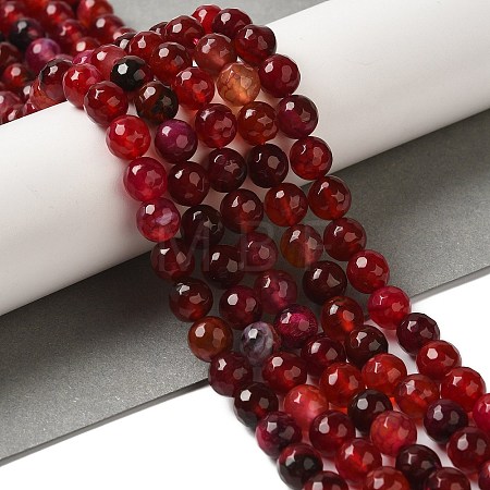 Dyed & Heated Natural Dragon Veins Agate Beads Strands X-G-P539-A01-25-1