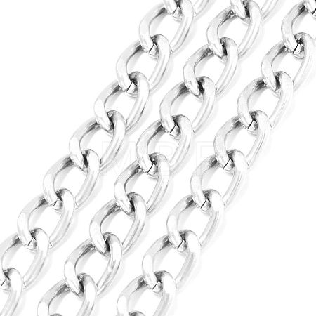 Aluminium Twisted Curb Chains CHA-K001-06S-1
