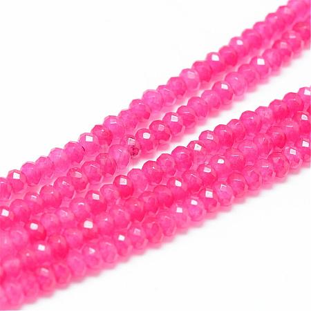 Natural White Jade Bead Strands G-R343-2x4-23-1