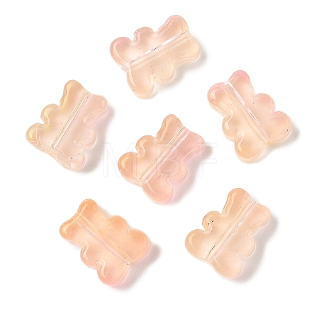 Transparent Spray Paint Glass Beads GLAA-Z011-08G-1