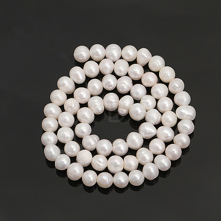 1 Strand Natural Cultured Freshwater Pearl Beads Strands PEAR-CA0001-15A-1