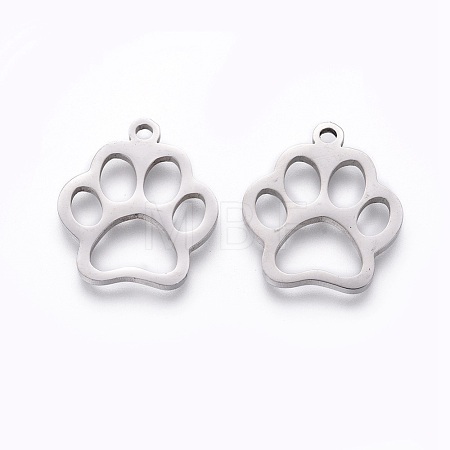 Tarnish Resistant 201 Stainless Steel Pet Pendants X-STAS-F231-044P-1