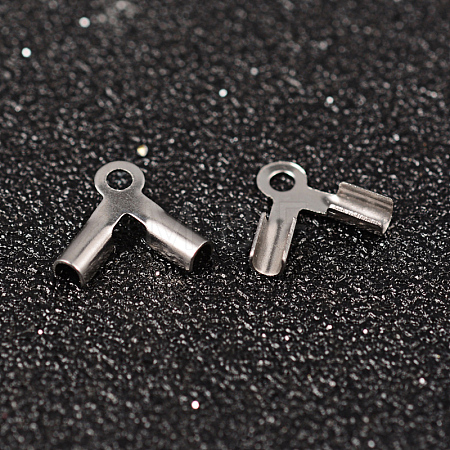 Tarnish Resistant 304 Stainless Steel Folding Crimp Ends STAS-M250-01-1