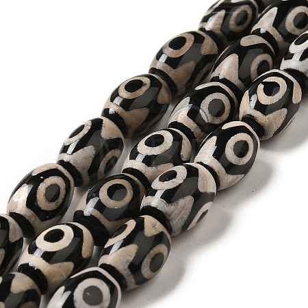 Tibetan Style dZi Beads Strands G-F726-A02-1