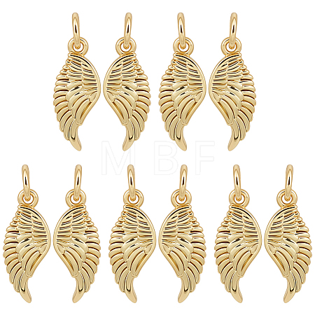 10Pcs Brass Pendants KK-BC0015-76-1