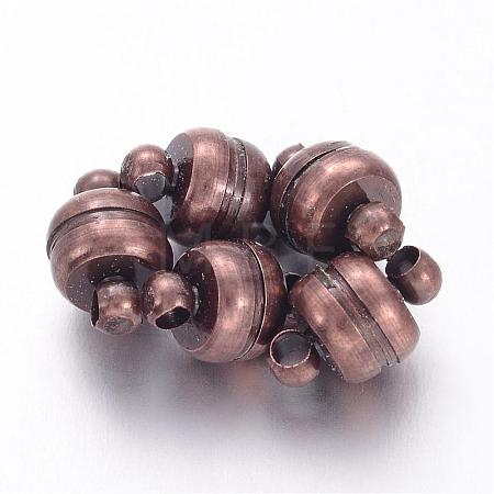 Brass Magnetic Clasps with Loops X-KK-H361-R-1