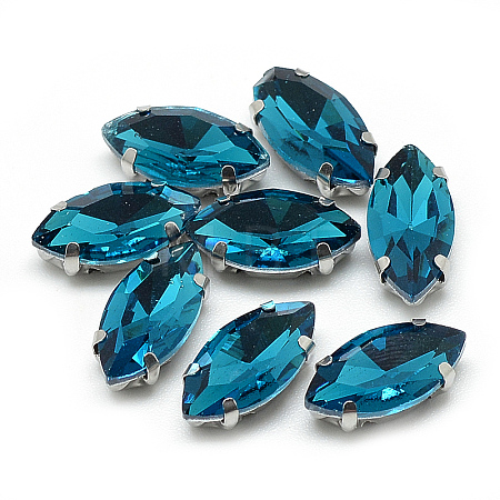Sew on Rhinestone RGLA-T034-7x15mm-15-1