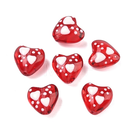 Transparent Glass Enamel Beads GLAA-P078-02A-01-1