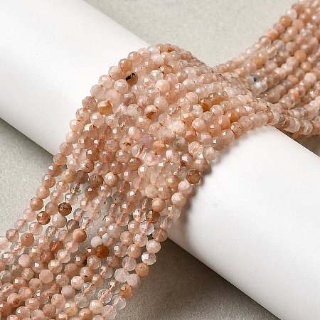 Natural Peach Moonstone Beads Strands G-F619-19A-3mm-01-1