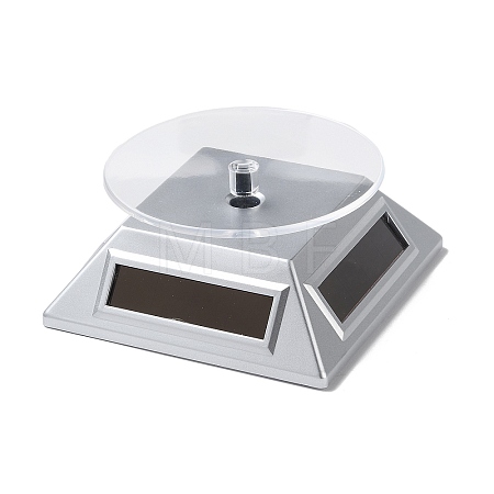 ABS Plastic 360 Degree Rotating Solar Power Battery Turntable Jewelry Display Stand ODIS-C010-01A-1