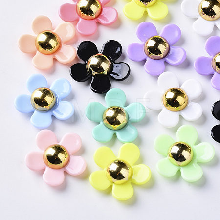 Opaque Acrylic Beads SACR-N007-C-01-1